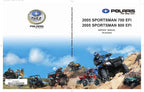 Polaris Sportsman 700 800 EFI Service Manual 2005-2009 ATV service manual preview page 2