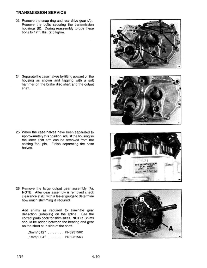 Polaris ATV Trail Boss Big Boss Service Manual service manual preview page 3