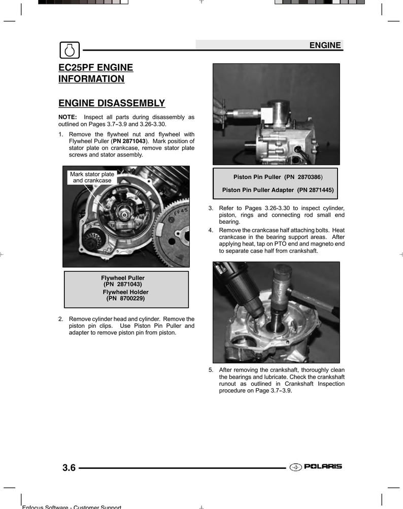 Polaris Trail Blazer 250 400 Service Manual service manual preview page 6