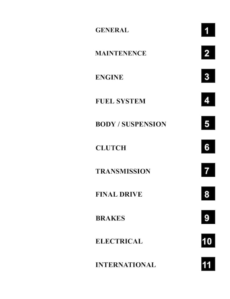 Polaris Sportsman 450 500 EFI X2 Service Manual 2007-2011 ATV service manual preview page 3