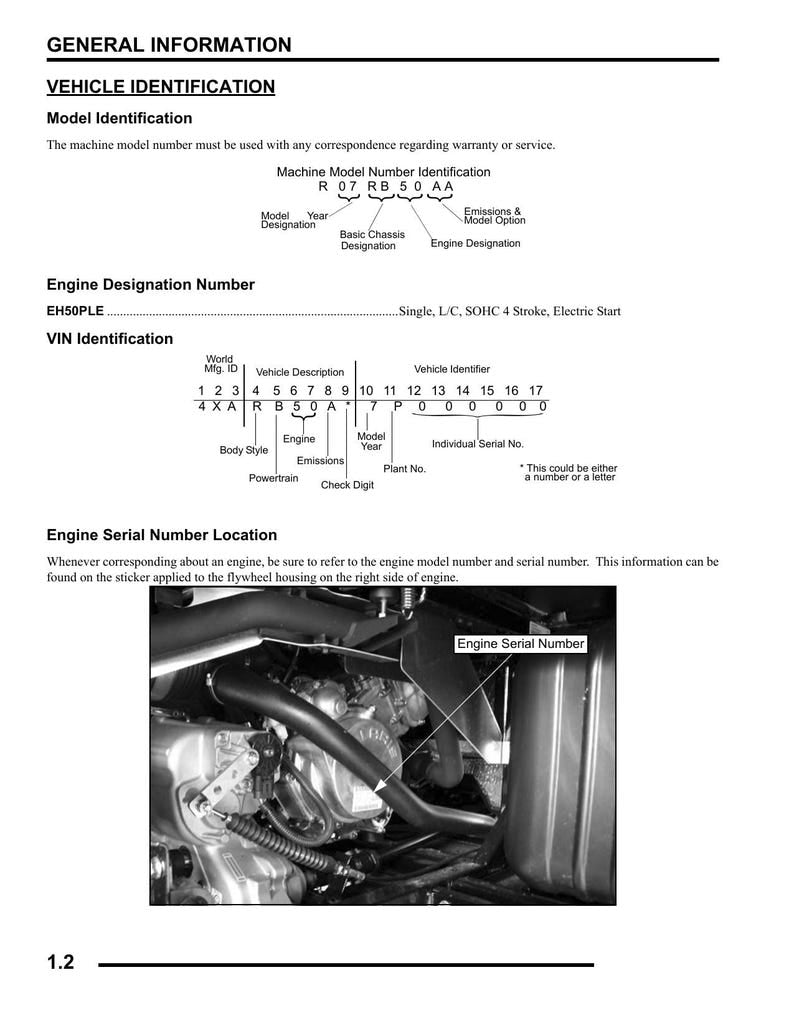 Polaris Ranger 500 Service Manual 2007-2011 UTV 2X4 4X4 EFI service manual preview page 5