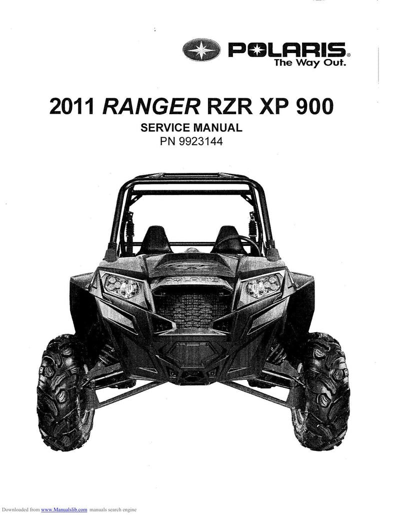 Polaris Ranger RZR XP 900 Service Manual service manual preview page 2
