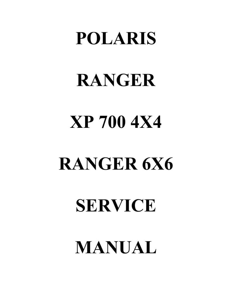 Polaris Ranger XP 700 4X4 6X6 Service Manual service manual preview page 4