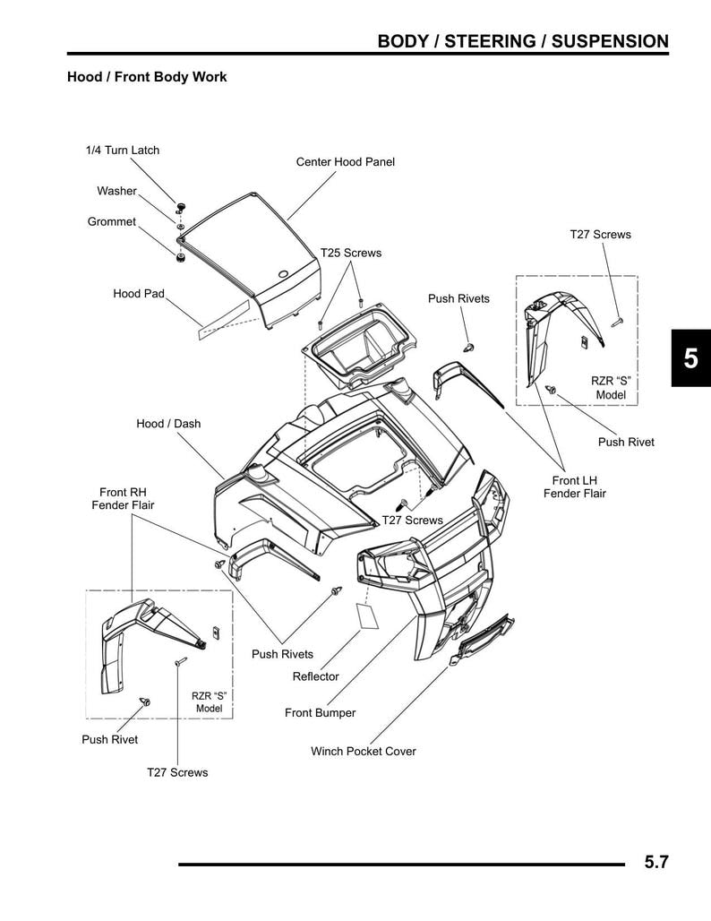 Polaris Ranger RZR 800 Service Manual 2009-2013 UTV service manual preview page 11