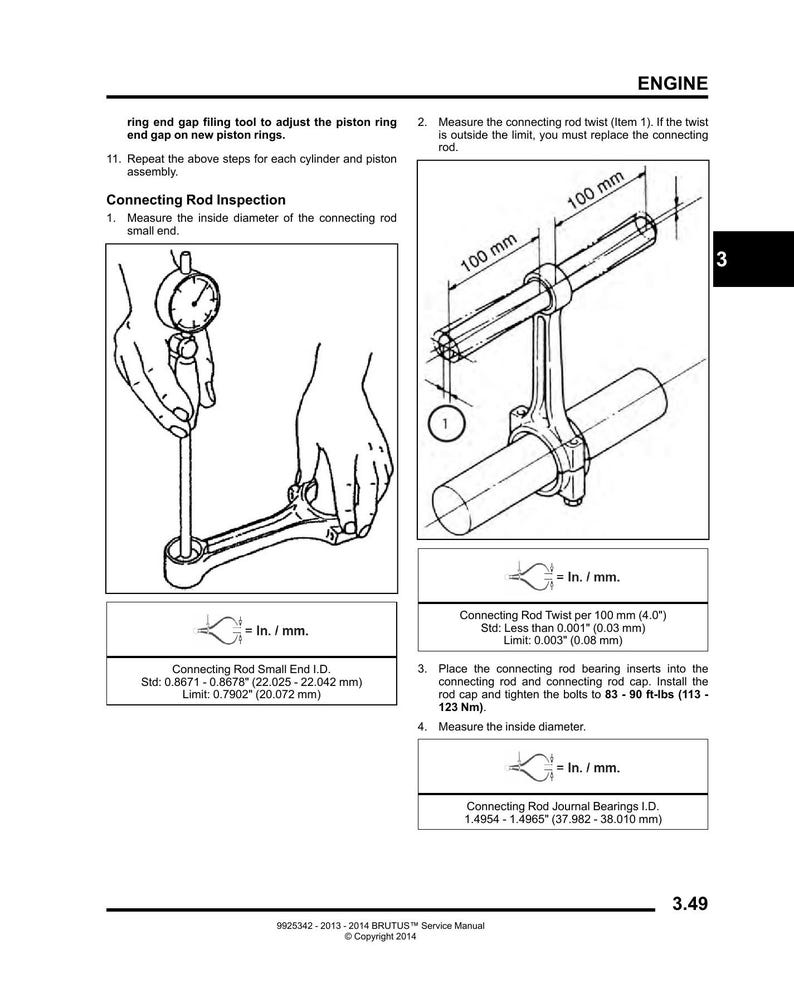 Polaris Brutus Service Manual 2013-2014 Diesel UTV service manual preview page 6