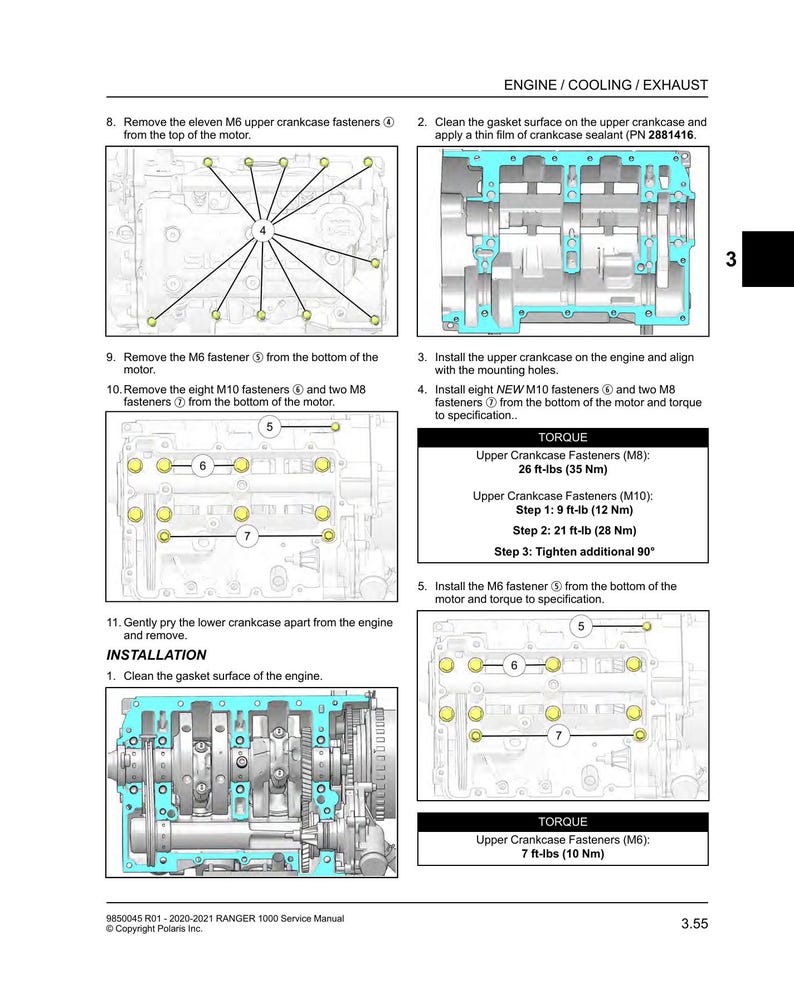 Polaris Ranger 1000 Service Manual service manual preview page 4