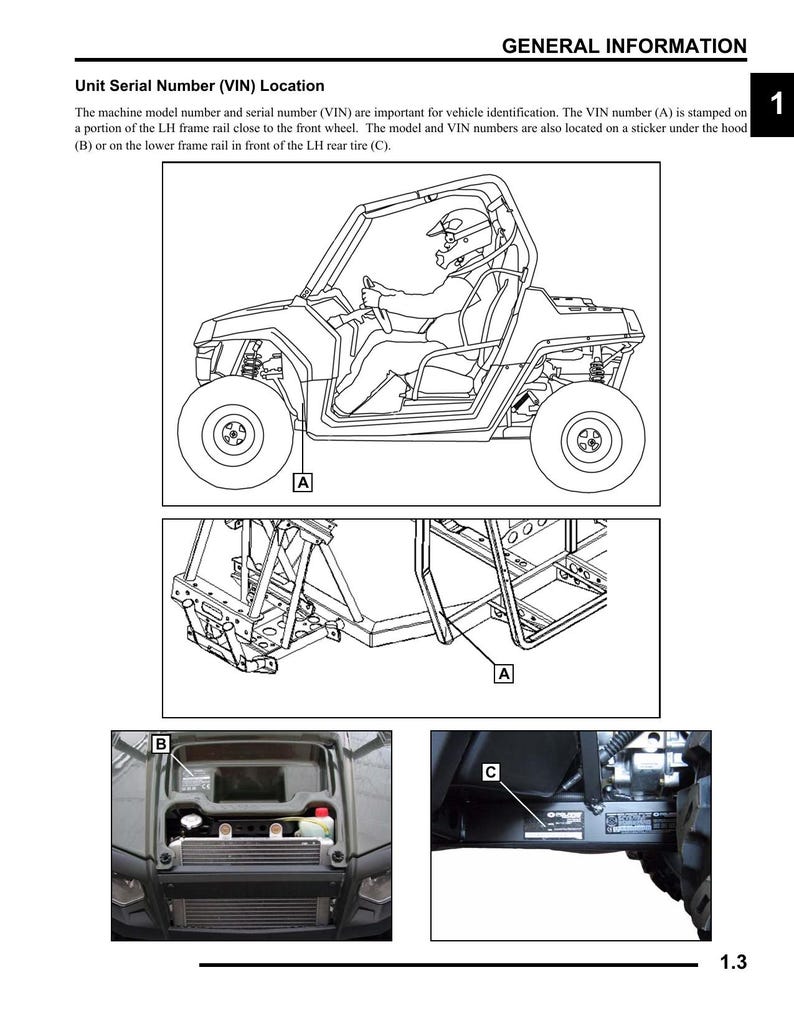 Polaris Ranger RZR Service Manual service manual preview page 6