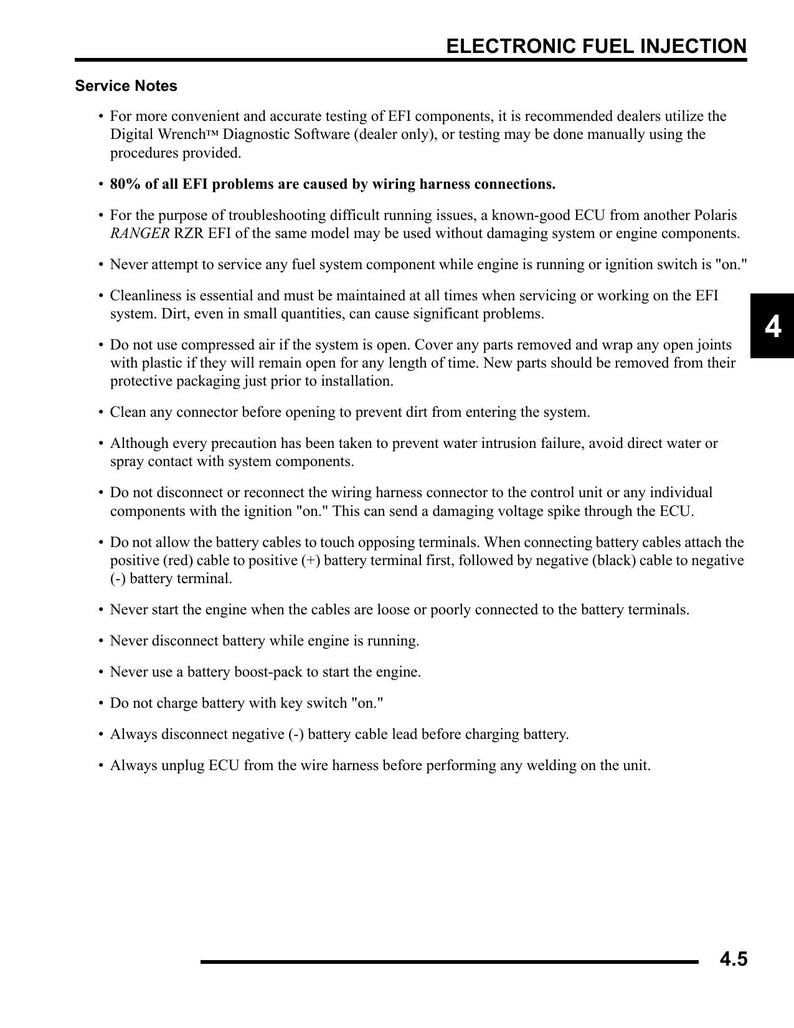 Polaris Ranger RZR Service Manual service manual preview page 9