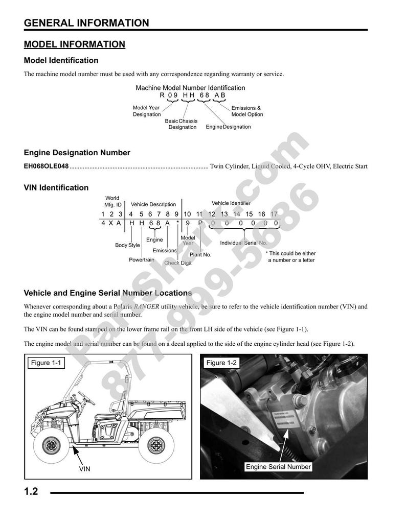 Polaris Ranger 700 XP HD 4x4 Service Manual service manual preview page 3