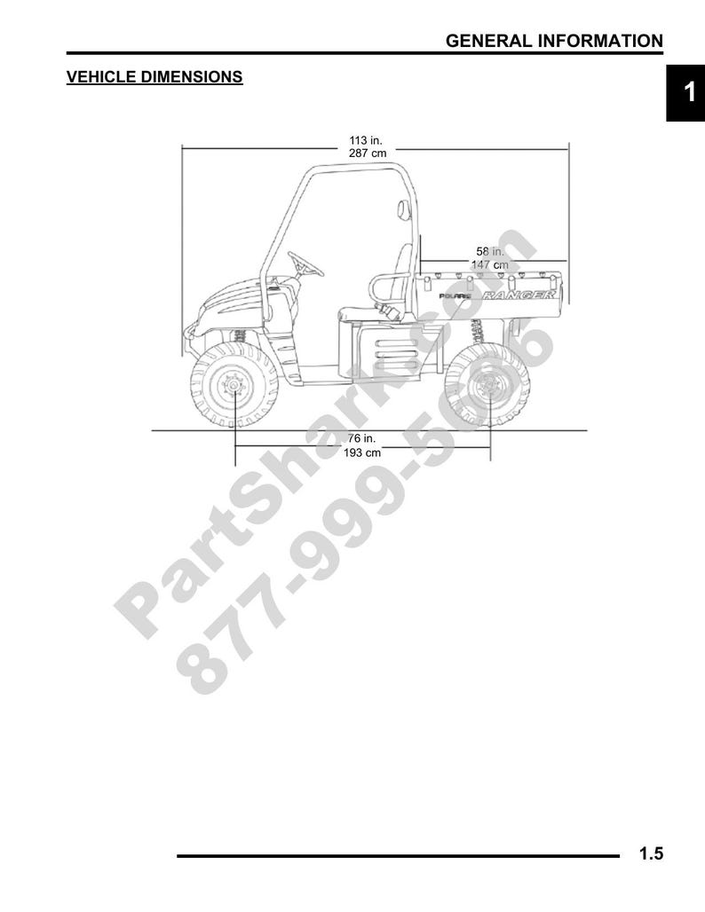 Polaris Ranger 500 2x4 Service Manual service manual preview page 6