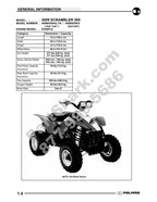 Polaris Scrambler 500 Service Manual service manual preview page 5