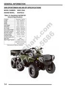 Polaris Sportsman 6x6 800 EFI Service Manual 2009-2013 ATV service manual preview page 5