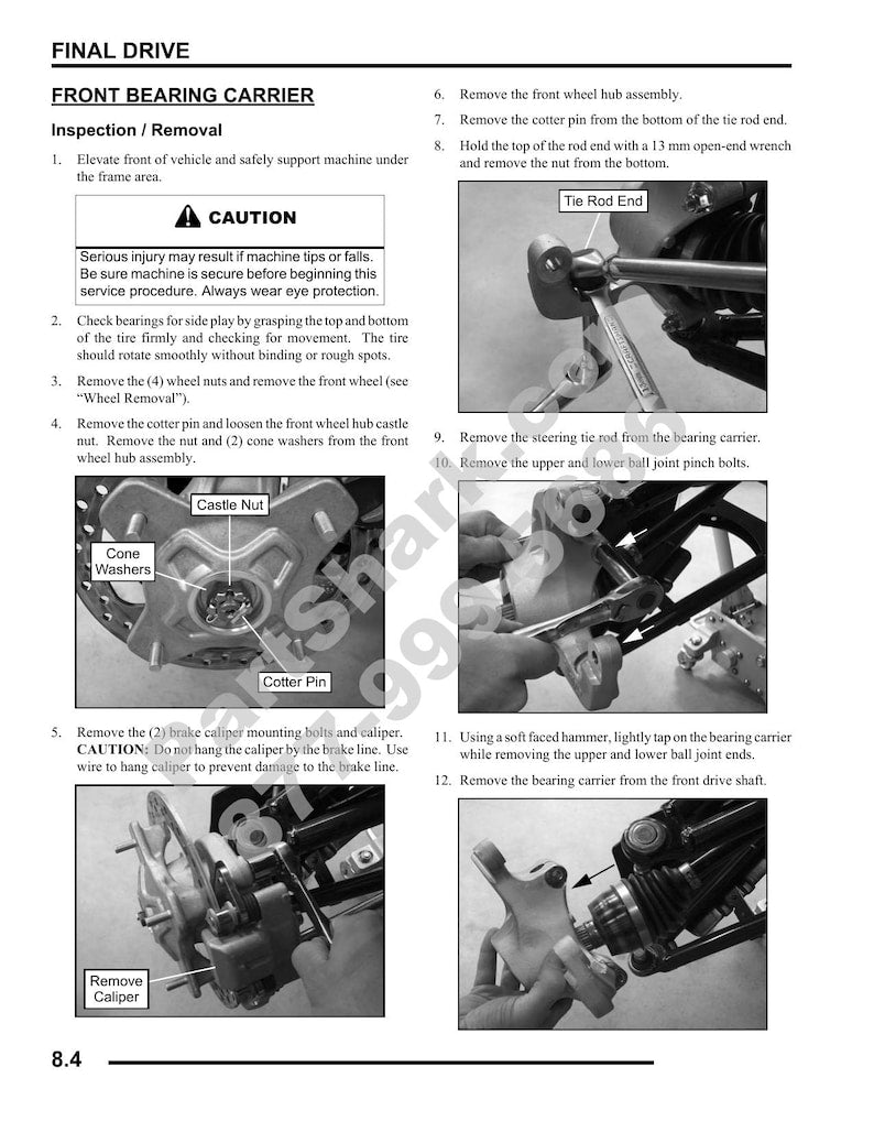 Polaris Sportsman XP 550 Service Manual 2009-2013 ATV service manual preview page 2