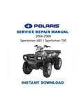 Polaris Sportsman 600 700 Service Manual PDF service repair manual cover