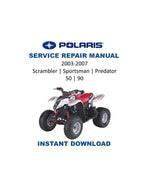 Polaris Youth ATV Scrambler 50 90 Sportsman Predator Service Manual PDF service repair manual cover