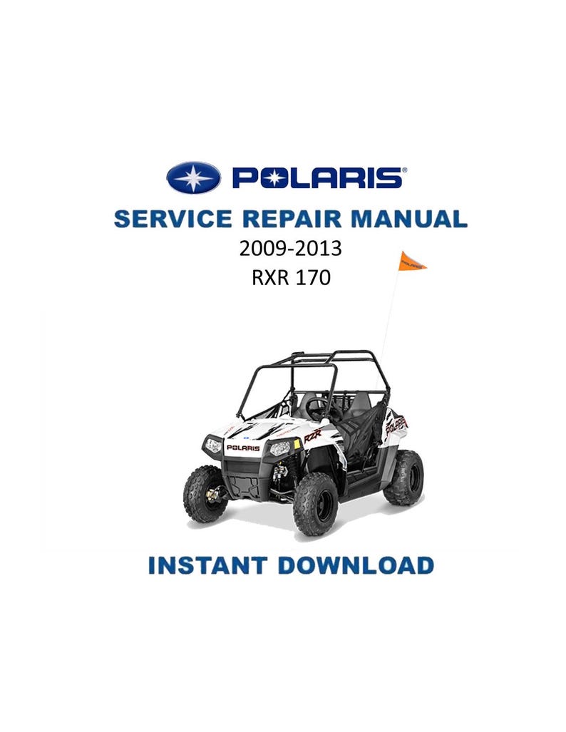 Polaris RZR 170 Service Manual PDF service repair manual cover