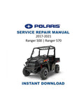 Polaris Ranger 500 570 Service Manual 2017-2021 UTV Repair PDF service repair manual cover