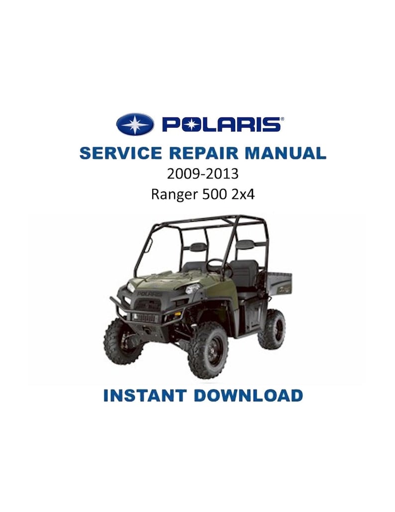 Polaris Ranger 500 2x4 Service Manual PDF service repair manual cover
