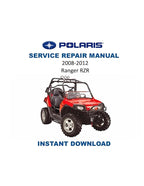 Polaris Ranger RZR Service Manual PDF service repair manual cover