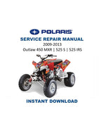 Polaris Outlaw 450 525 Service Manual 2009-2013 ATV Repair PDF service repair manual cover