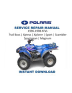 Polaris ATVs Service Manual PDF service repair manual cover