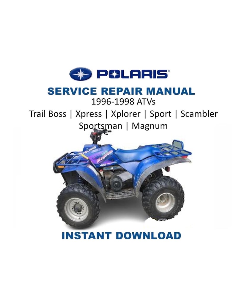 Polaris ATVs Service Manual PDF service repair manual cover
