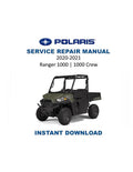 Polaris Ranger 1000 Service Manual PDF service repair manual cover