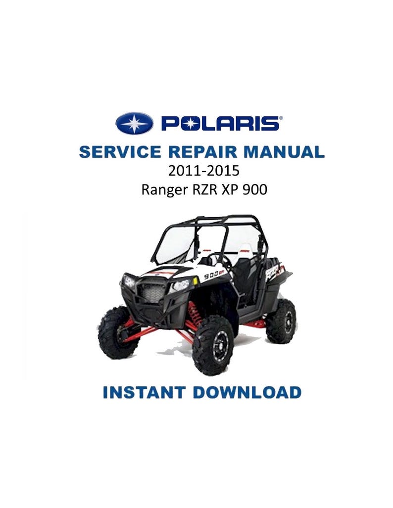 Polaris Ranger RZR XP 900 Service Manual PDF service repair manual cover