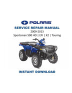 Polaris Sportsman 500 Service Manual 2009-2013 ATV Repair PDF service repair manual cover