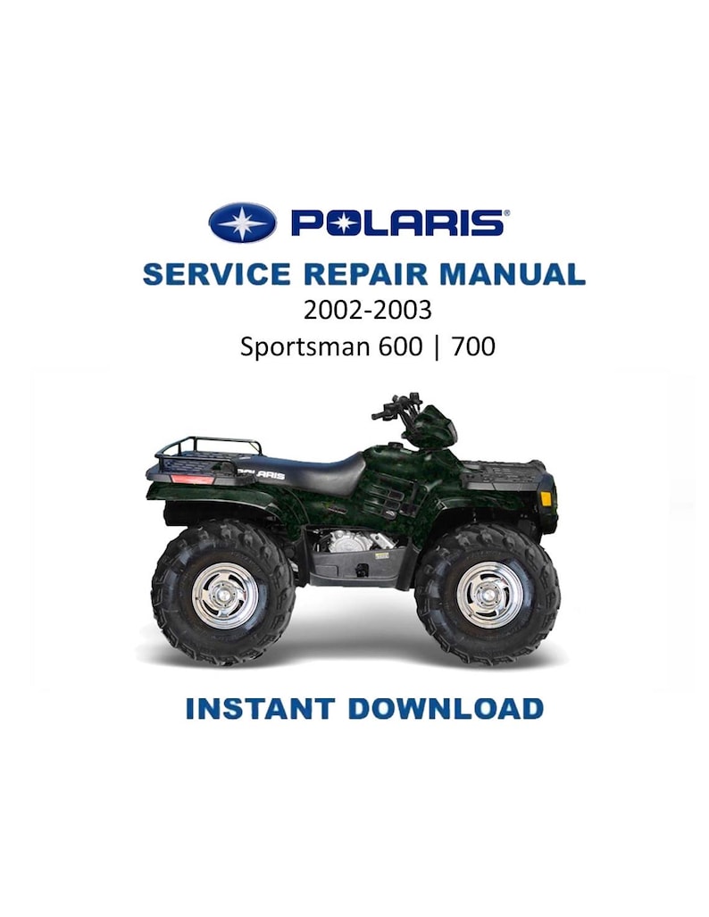 Polaris Sportsman 600 700 Service Manual PDF service repair manual cover