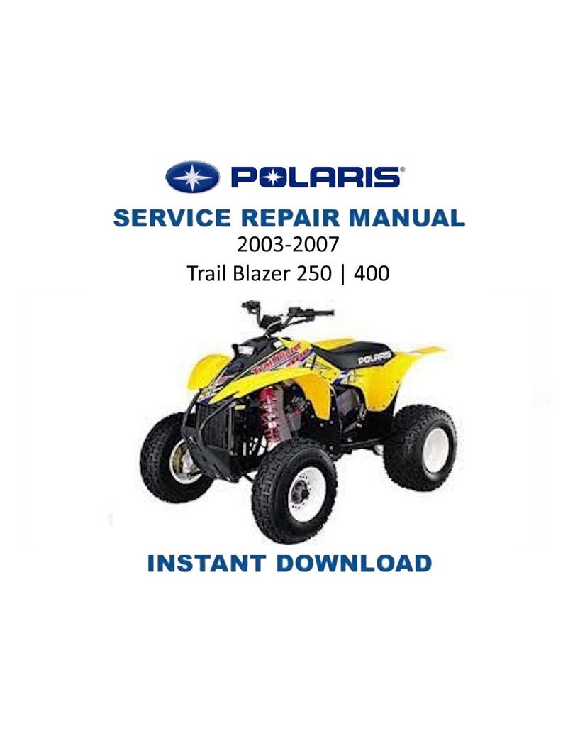 Polaris Trail Blazer 250 400 Service Manual PDF service repair manual cover