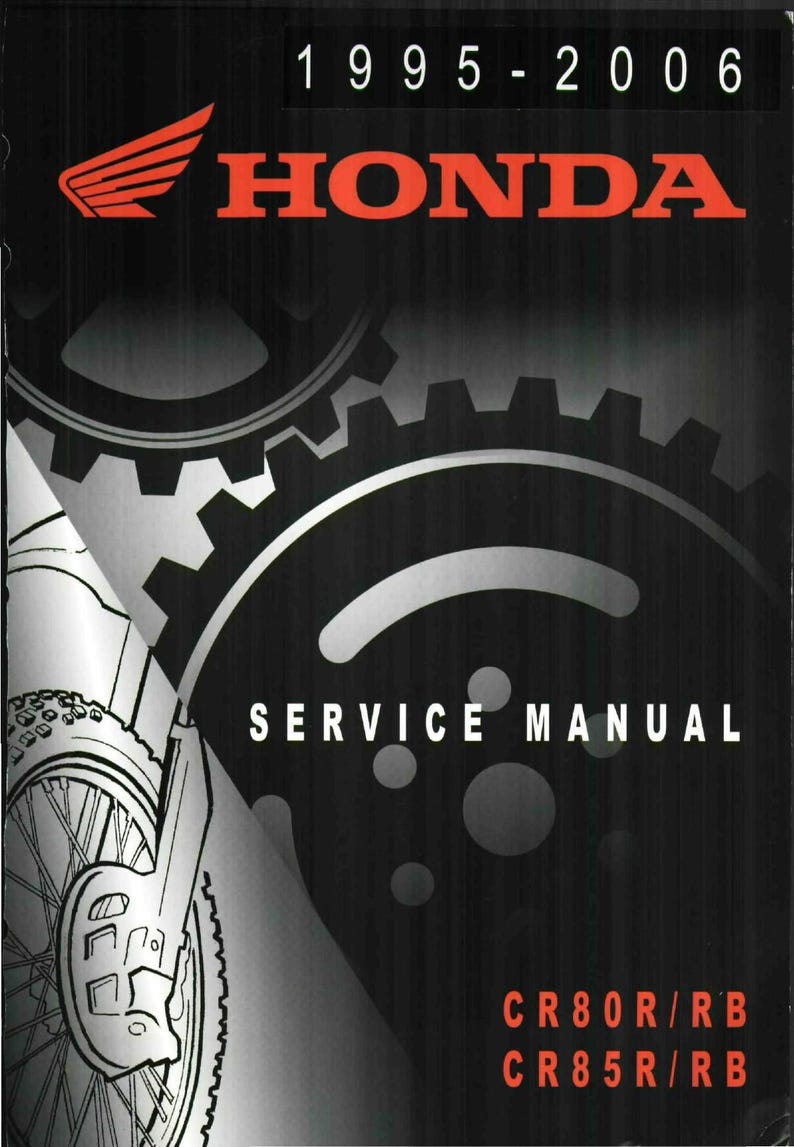 Honda CR80R CR85R Service Manual service manual preview page 2