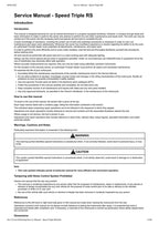 Triumph Speed Triple RS Service Manual service manual preview page 2