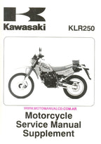 Kawasaki KLR250 Service Manual 1984-2004 Motorcycle Repair service manual preview page 2
