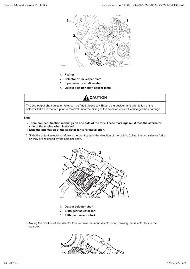 Triumph Street Triple RS Service Manual service manual preview page 2