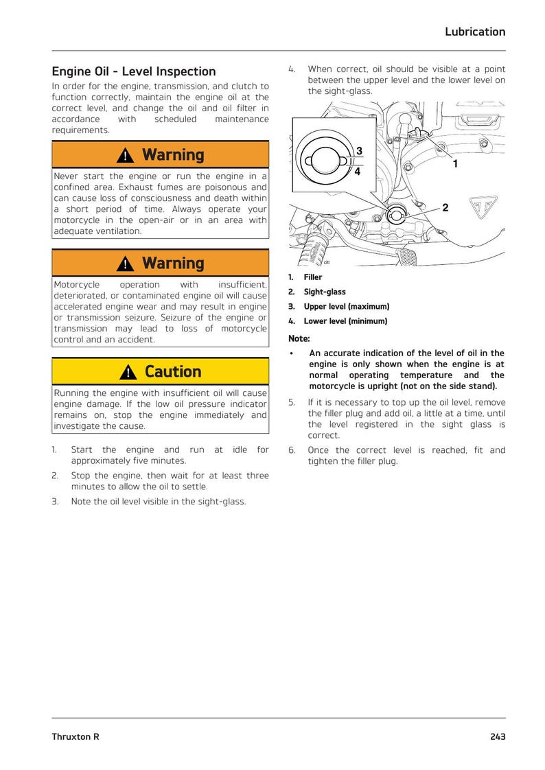 Triumph Thruxton R Service Manual service manual preview page 8