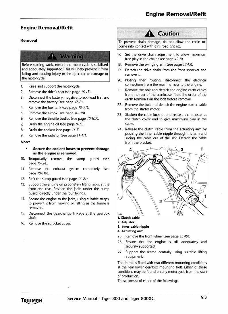 Triumph Tiger 800 800XC Service Manual service manual preview page 5