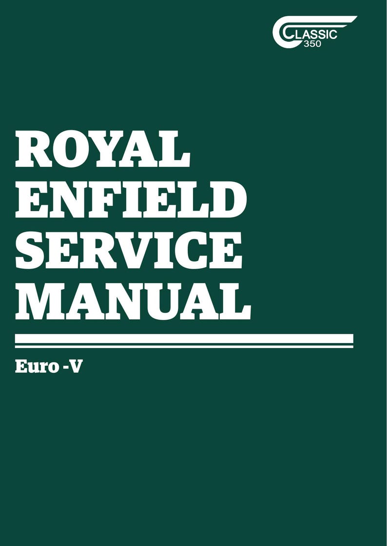 Royal Enfield Classic 350 Service Manual 2021-2025 Motorcycle service manual preview page 2