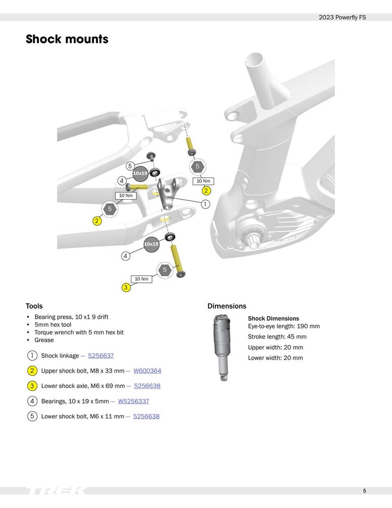 Trek Powerfly FS Service Manual service manual preview page 7
