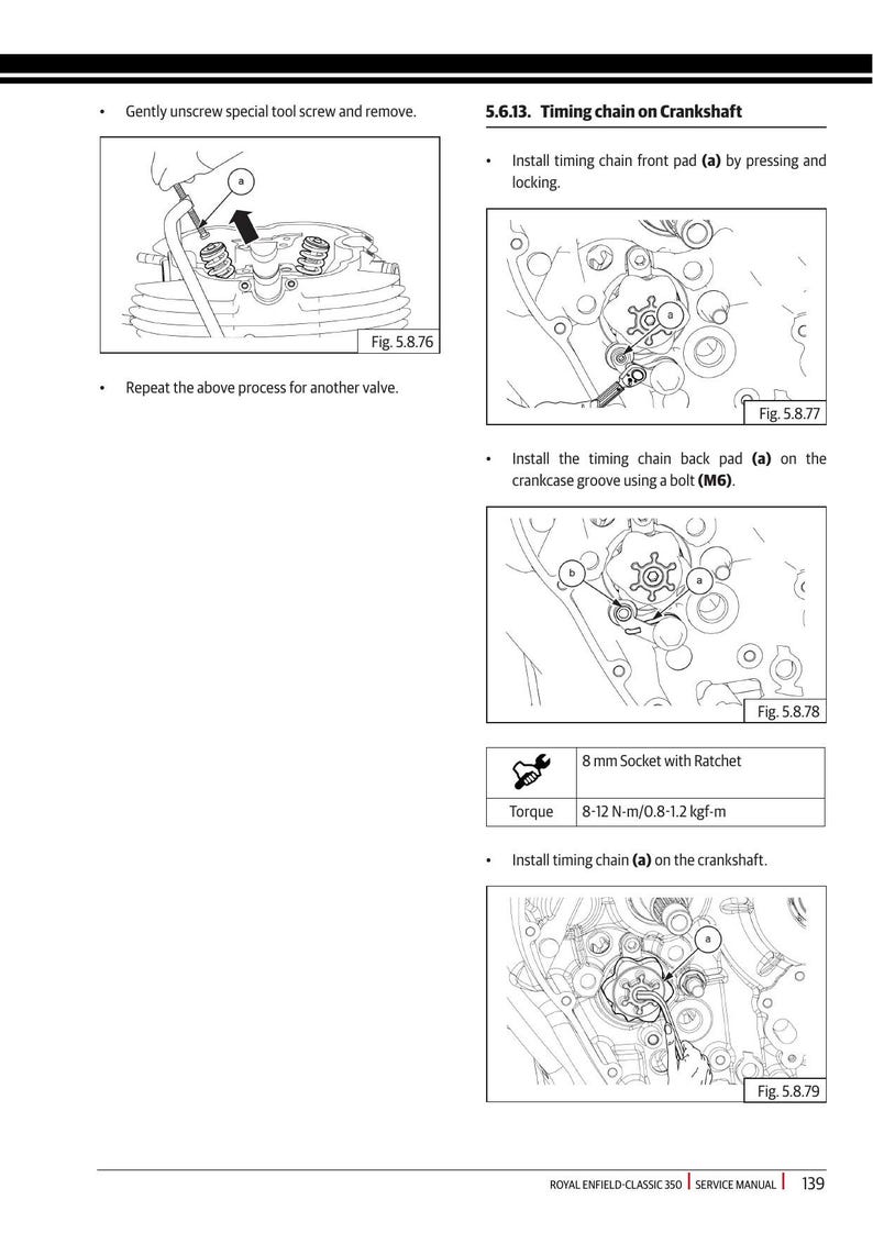 Royal Enfield Classic 350 Service Manual 2021-2025 Motorcycle service manual preview page 5
