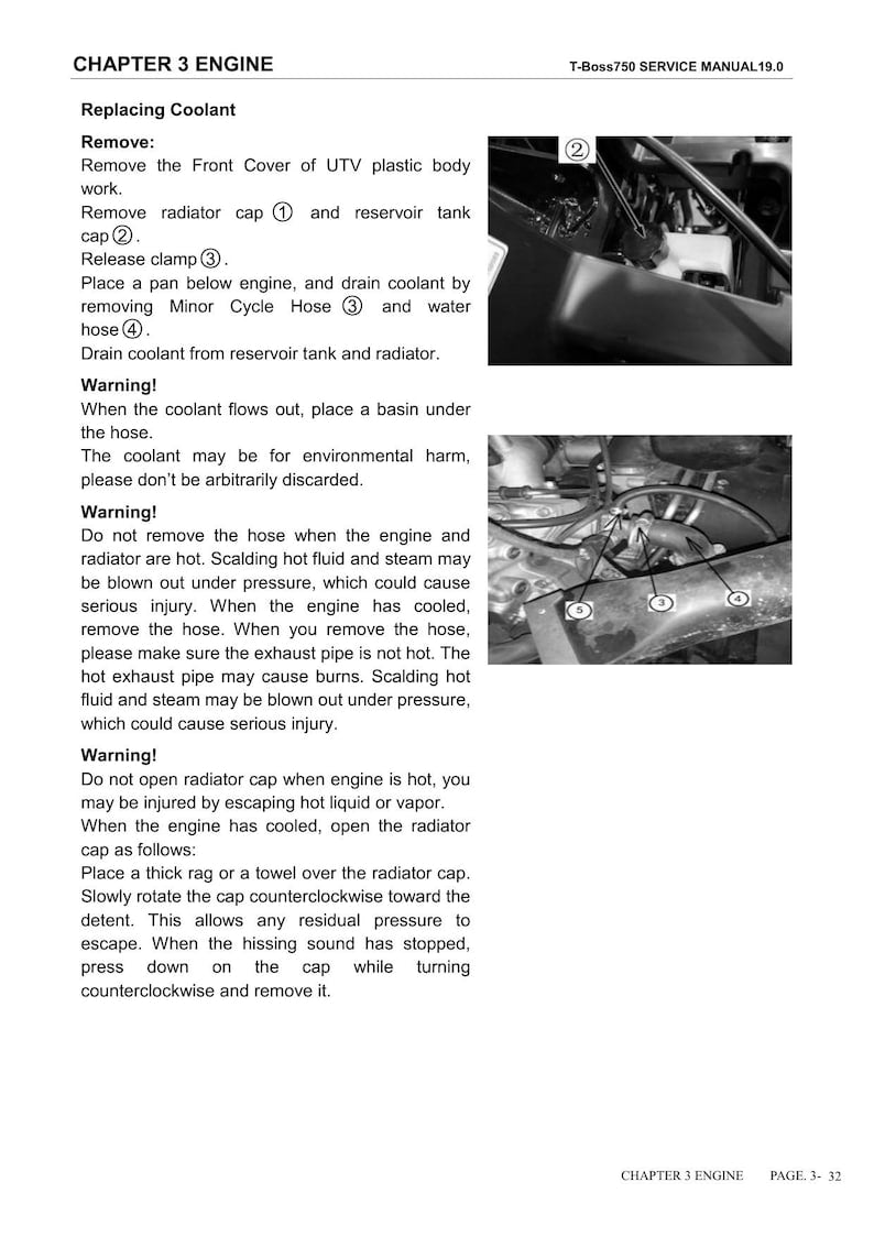 Linhai T-Boss 750 Service Manual 2019-2023 UTV Repair service manual preview page 5