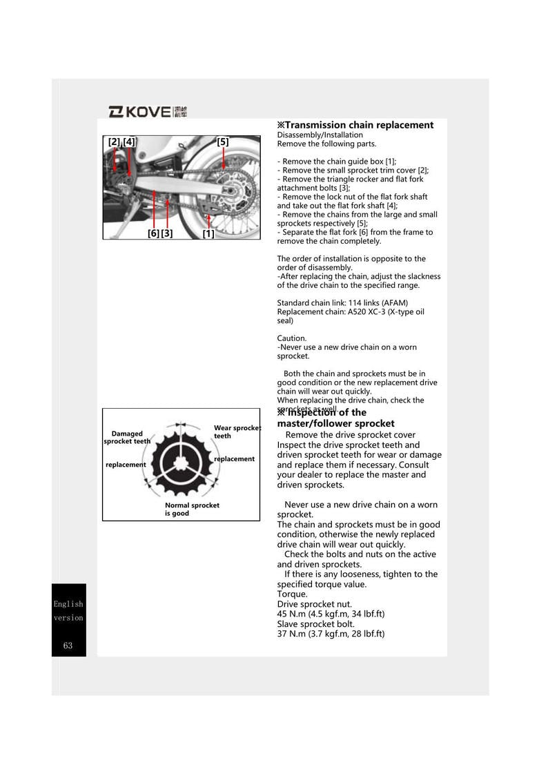 Kove 450 Rally Service Manual service manual preview page 4
