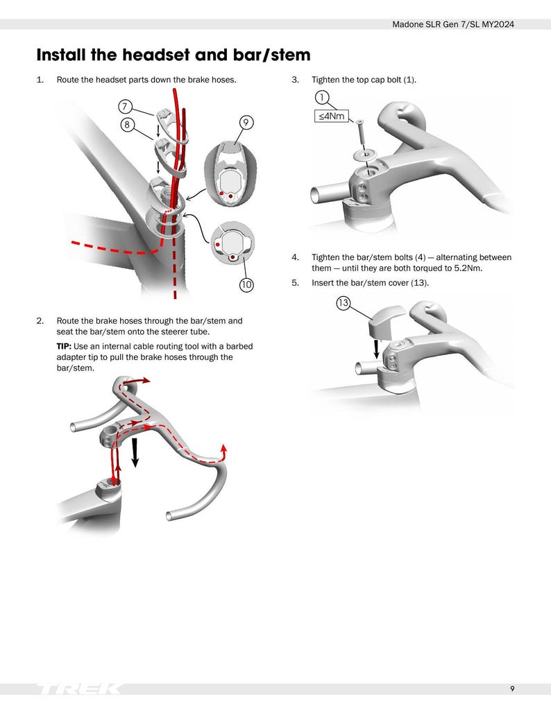 Trek Madone SLR Gen 7 SL Service Manual service manual preview page 9