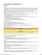 Triumph Tiger 900 Rally Pro Service Manual service manual preview page 5