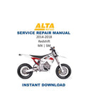 Alta Motors Redshift Service Manual PDF service repair manual cover