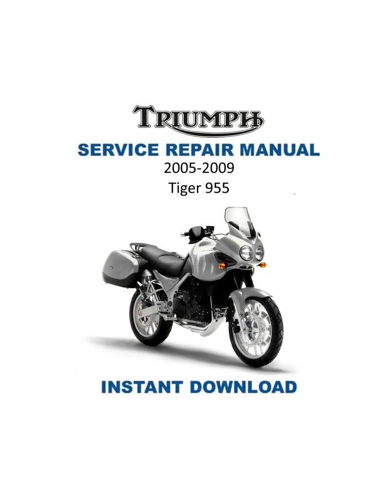 Triumph Tiger 955 Service Manual PDF service repair manual cover