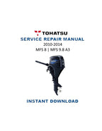 Tohatsu MFS 8 9.8A3 4 Stroke Outboard Service Manual PDF service repair manual cover
