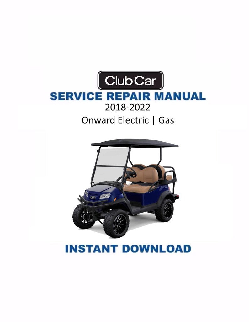 Club Car Onward Service Manual PDF service repair manual cover