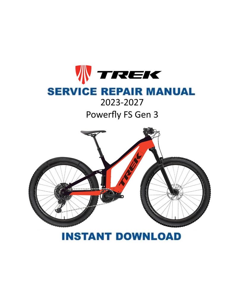 Trek Powerfly FS Service Manual PDF service repair manual cover