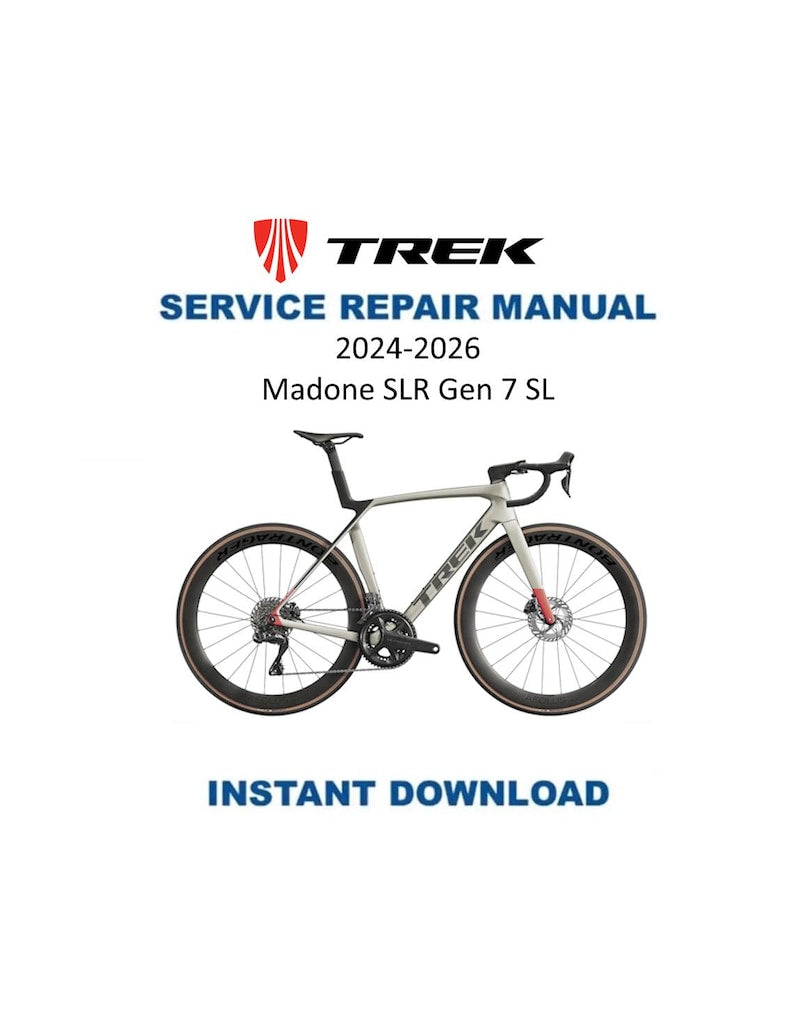 Trek Madone SLR Gen 7 SL Service Manual PDF service repair manual cover